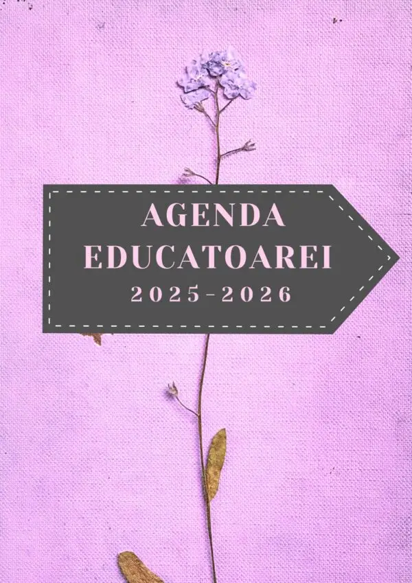 Agenda digitală completă pentru educatoare