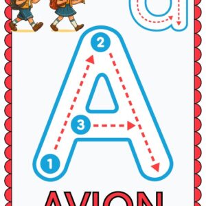 🔤 Alfabet cu Săgeți de Trasat Exploratori – Set Educațional Digital Printabil pentru Copii (PDF)
