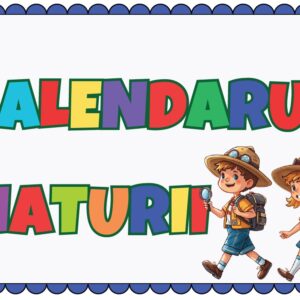 🌿 Calendarul Naturii Exploratori – Set Educațional Digital Printabil pentru Grădiniță și Școală (PDF)
