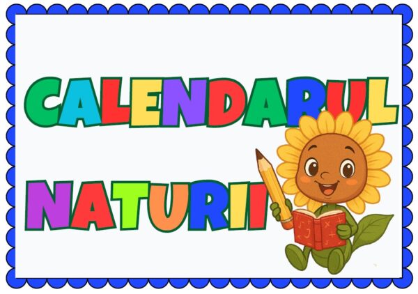 🌿 Calendarul Naturii Floricele – Set Educațional Digital Printabil pentru Grădiniță și Școală (PDF)