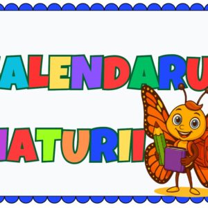 🌿 Calendarul Naturii Fluturași – Set Educațional Digital Printabil pentru Grădiniță și Școală (PDF)