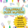 Colorează după Numere (PDF Imprimabil) – 50 de Fișe Educative pentru Copii 3–7 Ani | Numere 1–10, Culori, Atenție și Concentrare
