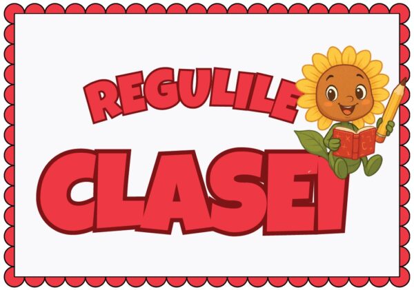 Regulile Clasei Floricele – Set Digital Printabil pentru Managementul Clasei și Disciplina Pozitivă