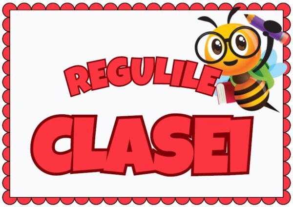 Regulile Clasei Albinuțe – Set Digital Printabil pentru Managementul Clasei și Disciplina Pozitivă