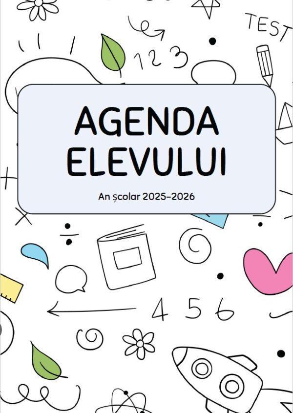 📘 Agenda Elevului – Organizare Școlară Digitală Printabilă (An școlar 2025–2026)