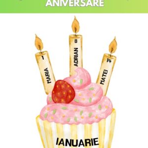 Calendarul Brioșelor Aniversare – Panou Festiv și Educațional pentru Copii