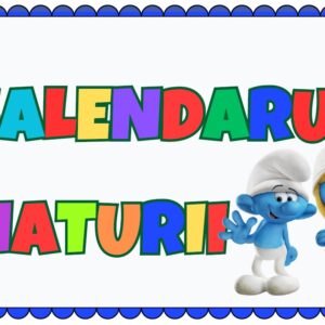 🌿 Calendarul Naturii Ursuleți – Set Educațional Digital Printabil pentru Grădiniță și Școală (PDF)