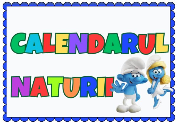 🌿 Calendarul Naturii Ursuleți – Set Educațional Digital Printabil pentru Grădiniță și Școală (PDF)