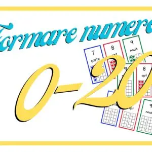 Cartoline – Formarea numerelor 0–20 (PDF Imprimabil pentru copii | Matematică timpurie)