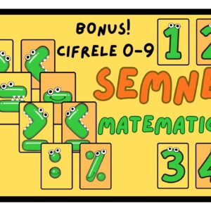 Semne Matematice + Bonus Cifrele 0–9 (PDF Imprimabil | Introducere în matematică pentru copii)